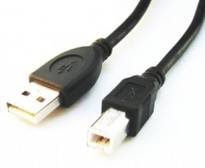 Kabel USB A-B 3.0m 2.0 USB2-AMBM10 PREMIUM HQ BLACK GEMBIRD