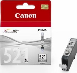 CANON CLI-521GY náplň šedá (pro MP540/560/620/630/980/iP3600/4600)