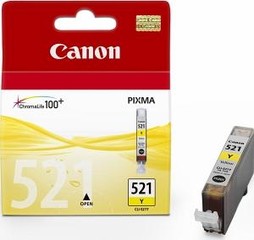 CANON CLI-521Y originální náplň žlutá (pro MP540/550/560/620/630/980/iP3600/4600)