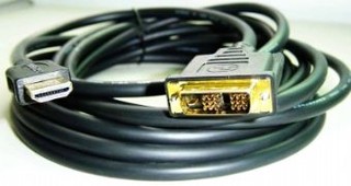 Kabel HDMI-DVI 3.0m, M/M stíněný, zlacené kontakty GEMBIRD