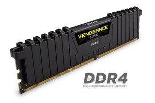 CORSAIR 16GB=2x8GB DDR4 3000MHz VENGEANCE LPX BLACK PC4-24000 1.35V CL16-20-20-38 XMP2.0 (16GB=kit 2