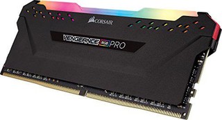 CORSAIR 16GB=2x8GB DDR4 3600MHz VENGEANCE RGB PRO BLACK s RGB LED CL18-19-19-36 1.35V XMP2.0 (RGB LED, 16GB=kit 2ks 8GB s černým chladičem