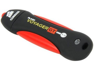 CORSAIR Voyager GT 512GB USB3 flash disk (86x27mm, max 350MB/s čtení, max 270MB/s zápis, vodě odolný a pogumovaný)