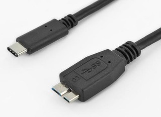 KABEL USB 3.1 konektor C/male - USB 3.0 konektor Micro-B/male, 0.6m