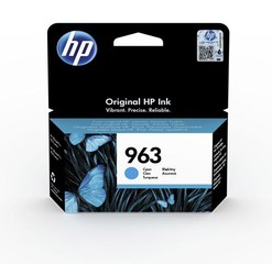 HP 3JA23AE originální náplň azurová č.963 (cyan, cca 700 stran) (pro OfficeJet Pro 9010, 9013, 9020, 9023)