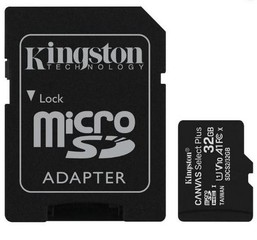 KINGSTON micro SD card SDHC 32GB class10 UHS-I U1 (+ 1x adapter microSD na SD) (pro SDHC a SDXC zařízení)
