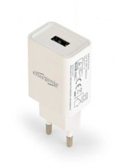 GEMBIRD USB nabíječka univerzální, bílá (5V/2100mA) EG-UC2A-03-W