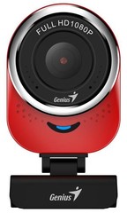 GENIUS VideoCam Webkamera Genius QCam 6000 červená Full HD 1080P, mikrofon, USB 2.0,
