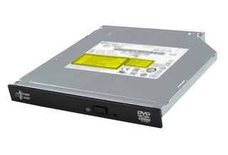 HLDS (HITACHI-LG) GTC2N DVD±RW SLIM 12.7mm pro NB - černá bare, rychlost 8x, SATA, výška 12,7 mm internal