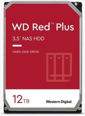 WDC WD120EFBX hdd RED PLUS 12TB SATA3-6Gbps 7200rpm 256MB RAID (24x7 pro NAS) 196MB/s CMR