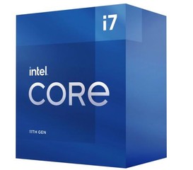 INTEL cpu CORE i7-11700 socket1200 Rocket Lake BOX 65W 11.generace (s chladičem, 2.5GHz turbo 4.9GHz, 8x jádro, 16x vlákno, 16MB cache, pro DDR4 do 3200, grafika UHD 750), virtualizace