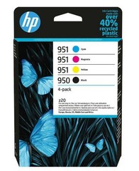 HP 6ZC65AE náplně č.950+951 (4pack = černá + CMY) (pro OJ 8100, 8600)