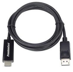 Kabel DisplayPort 1.2 na HDMI 2.0 kabel pro rozlišení 4Kx2K@60Hz, 2m