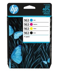 HP 6ZC70AE náplně č.963 CMYK (4pack = černá + CMY) (pro OfficeJet Pro 9010, 9013, 9020, 9023)