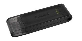 KINGSTON DataTraveler 70 (DT70) 32GB black USB3.2 Gen1 flash drive (USB-C)