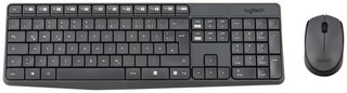 LOGITECH bezdrátový set Wireless Desktop MK235, klávesnice + myš, CZ , USB, černá