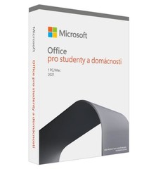 Microsoft OFFICE 2021 pro studenty a domácnosti CZ (česká krabicová verze, pro WINdows, Home and Student 2021 Czech EuroZone Medialess)