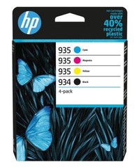 HP 6ZC72AE náplně č.934+935 CMYK (4pack = černá + CMY) (pro HP OfficeJet 6830, 6820, 6220, 6230)