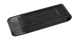 KINGSTON DataTraveler 70 (DT70) 64GB black USB3.2 Gen1 flash drive (USB-C)
