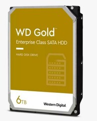 WDC WD6003FRYZ hdd GOLD 6TB CMR SATA3-6Gbps 7200rpm 256MB RAID (24x7 do serveru) 255MB/s