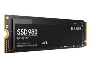 SAMSUNG 980 M.2 NVMe SSD 500GB PCIe 3.0 x4 NVMe 1.4 (čtení max. 3100MB/s, zápis max. 2600MB/s)