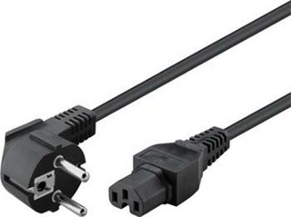 Kabel síťový 220V/230V, k počítači 2m IEC 320 C15 konektor s drážkou