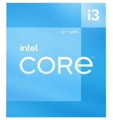 INTEL cpu CORE i3-12100 socket1700 Alder Lake BOX 60W/89W 12.generace (od 3.3GHz do 4.3GHz, 4x jádro, 8x vlákno, 5MB cache, pro DDR4 do 3200, pro DDR5 do 4800), graficka karta, virtualizace