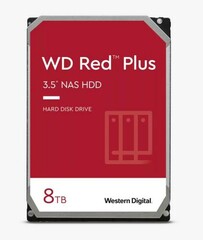 WDC WD80EFZZ hdd RED PLUS 8TB SATA3-6Gbps 5400rpm 128MB RAID (24x7 pro NAS) 210MB/s CMR