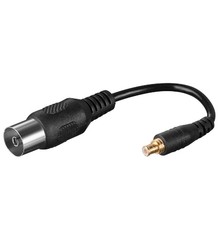 Kabel adapter koaxial IEC female - MCX male 10cm