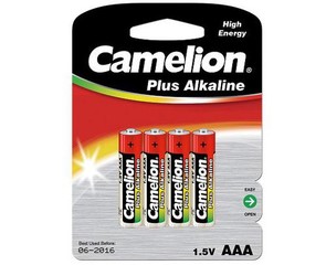 CAMELION 4ks baterie PLUS ALKALINE AAA/LR03 blistr baterie alkalické (cena za 4pack)