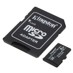KINGSTON micro SD card SDHC 8GB Industrial + SD adaptér