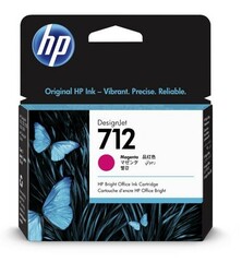 HP 3ED78A náplň 3x č.712 purpurová (= 3x 29ml) (magenta, pro DesignJet T210, T230, T250)