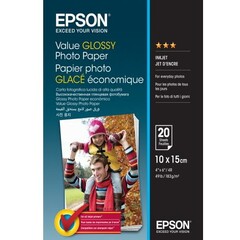 EPSON papír Value Glossy Photo Paper, 10 x 15 cm, 20 listů