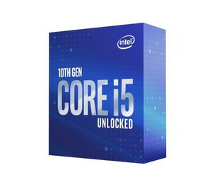 INTEL cpu CORE i5-10600K socket1200 Comet Lake BOX 125W 10.generace (s chladičem, 4.1GHz turbo 4.8GHz, 6x jádro, 12x vlákno, 12MB cache, pro DDR4 do 2666, grafika UHD 630), virtualizace