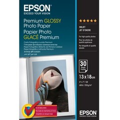 EPSON papír Premium Glossy Photo Paper, 13 x 18, 30 listů