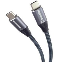 KABEL USB-C M/M, 100W 20V/5A 480Mbps bavlněný oplet, 1m