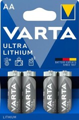 VARTA 4pack LITHIUM AA/FR6 2900mAh baterie (cena za 1x4pack -20-+50oC, photo professional)