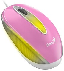 GENIUS myš DX-Mini pink , drátová, optická, 1000DPI, 3 tlačítka, USB, RGB LED, pink
