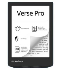 POCKETBOOK 634 Verse Pro Azure 6” E-Ink, 16GB, WiFi, modrý