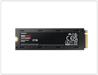 SAMSUNG 980 PRO s chladičem PCIe 4.0 NVMe SSD M.2 2TB PCIe 4.0 x4 NVMe 1.3c (čtení max. 7000MB/s, zápis max. 5000MB/s)