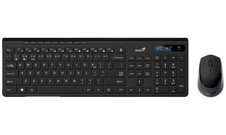 GENIUS klávesnice+myš Slimstar 8230 bezdrátový, CZ+SK layout, Bluetooth, 2,4GHz, USB, černý
