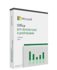 Microsoft OFFICE 2024 pro domácnosti a podnikatele CZ (česká krabicová verze, pro WINdows, Home and Business 2024 CZ Czech EuroZone Medialess)