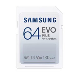 SAMSUNG SD card SDXC 64GB EVO PLUS class10 UHS-I U1 V10 130MB/s