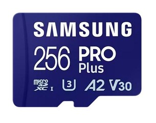 SAMSUNG micro SD card SDXC 256GB PRO PLUS class10 UHS-I U3 V30 (+ 1x adapter microSD na SD)