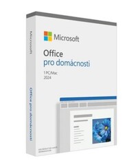 Microsoft OFFICE 2024 pro domácnosti CZ (česká krabicová verze, pro WINdows, Home 2024 CZ Czech EuroZone Medialess)