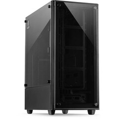 INTER-TECH case C-303 Mirror Midi Tower, window, black