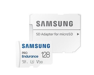 SAMSUNG micro SD card SDXC 128GB PRO Endurance class10 UHS-I U3 V30 (+ 1x adapter microSD na SD)