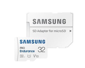 SAMSUNG micro SD card SDHC 32GB PRO Endurance class10 UHS-I U1 V10 (+ 1x adapter microSD na SD)