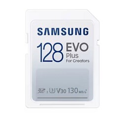 SAMSUNG SD card SDXC 128GB EVO PLUS class10 UHS-I U3 V30 130MB/s