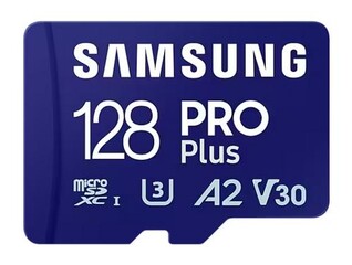 SAMSUNG micro SD card SDXC 128GB PRO PLUS class10 UHS-I U3 V30 (+ 1x adapter microSD na SD)